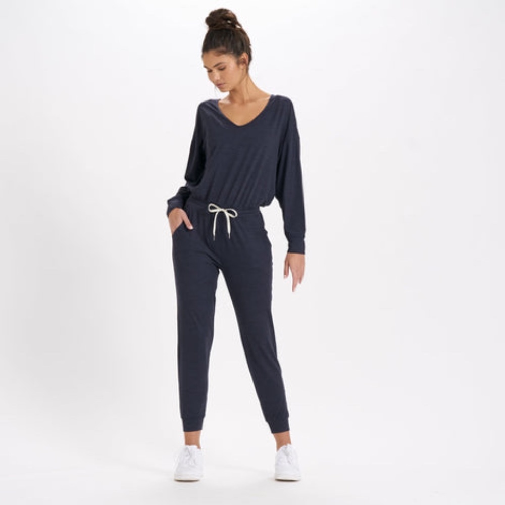 Vuori Long Sleeve Lux Jumpsuit Blue